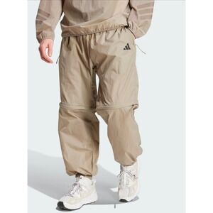 Adidas City Escape Premium Zip-Off Cargo Pants Men L Beige Lightweight Hiking